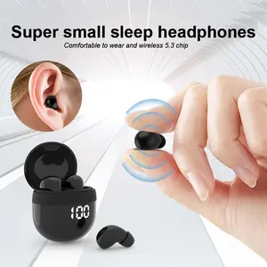 small headphoneInvisible Mini Earbuds Wireless Bluetooth, Low Profile Micro Smallest Tiny Discreet Hidden Earbuds for Work, Small Headphones, Invisible Sleep Wireless Earphone IPX5 Waterproof for Small Ear Canals Audio Electronic Headset long wear