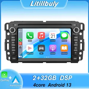 Car Stereo for GMC 7 inch touch screen has Android Auto Wireless Carplay, Bluetooth WIFI supports GPS Navigation
