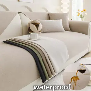 Waterproof sofa cover Pad, Soft Couch Cover Protector, Non-Slip Washable Sofa Mat, Pet-Friendly Furniture Protection for the Living Room, Washable Sofa Slipcover