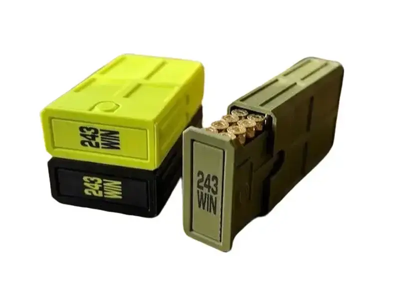 243 Stackable Sliding Tray Organizer | Compact 3D Printed Dual-Lock Storage Case | Pocket Size Range Accessory