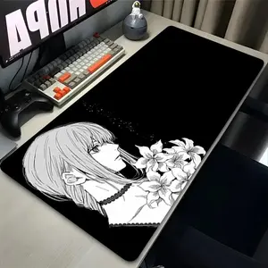 Chainsaw Man Makima Mouse Pad - Anime Gaming Desk Mat with Smooth Cloth Surface, Anti-Slip Rubber Base, Durable Thick Design, PC Gaming Accessories for Keyboard & Mouse Use, Desk Pads, Pad Mouse Pads