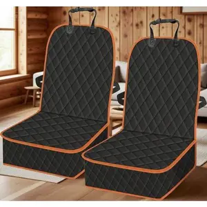 Waterproof Dog Car Seat Cover, 2-Pack Non-Slip Pet Seat Protector for Front Seats, Durable Scratch-Proof Barrier for Cars Trucks SUVs, Easy to Install & Machine Washable