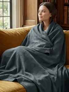 Utopia Thermal Blanket - Soft Breathable Lightweight Blanket for Bed, Couch, Sofa – Cozy Soft Blanket for Summer, Spring