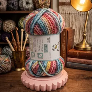 Rota Yarn Spinner - 3D Printed Scalloped Yarn Holder for Smooth Crochet & Knitting