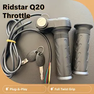 DZMODS Plug & Play Full Twist Throttle for Ridstar Q20- Custom Fit, Easy Install, 3-Pin Connector, E-bike Handlebar Grip