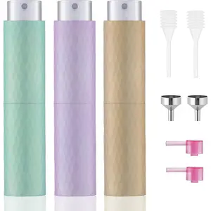 8ML Perfume Atomizer Travel (3 PCS), Refillable Cologne Containers, Dispenser Spray Empty Bottle for Mini Sprayer Size springtok