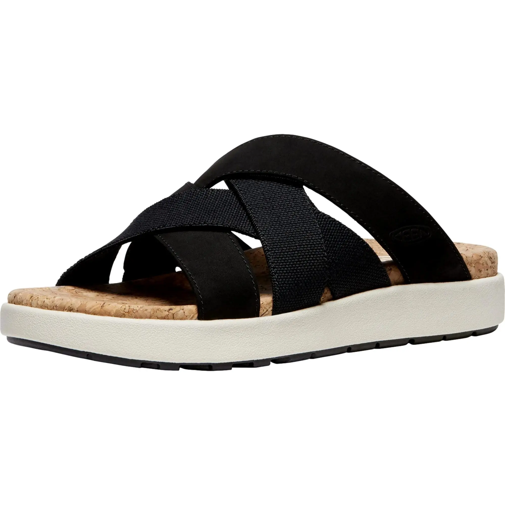 Keen EIIe Mixed Slide Black / Birch  1027276 Women's
