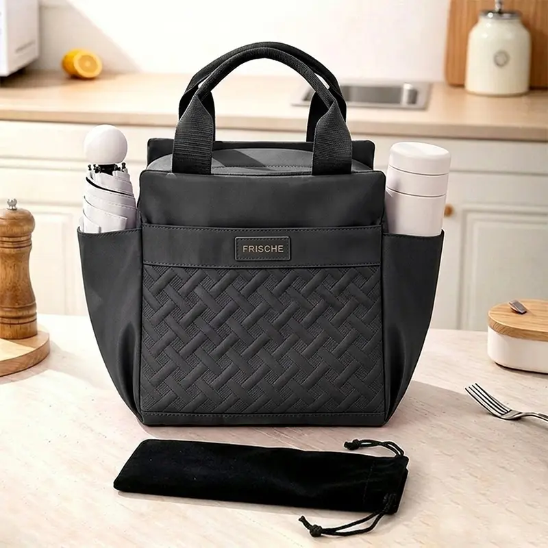 Insulated Lunch Bag for Women, Large Capacity Waterproof Thermal Lunch Tote with Multi Pockets, Reusable Cooler Bag for Office Work School Picnic Travel