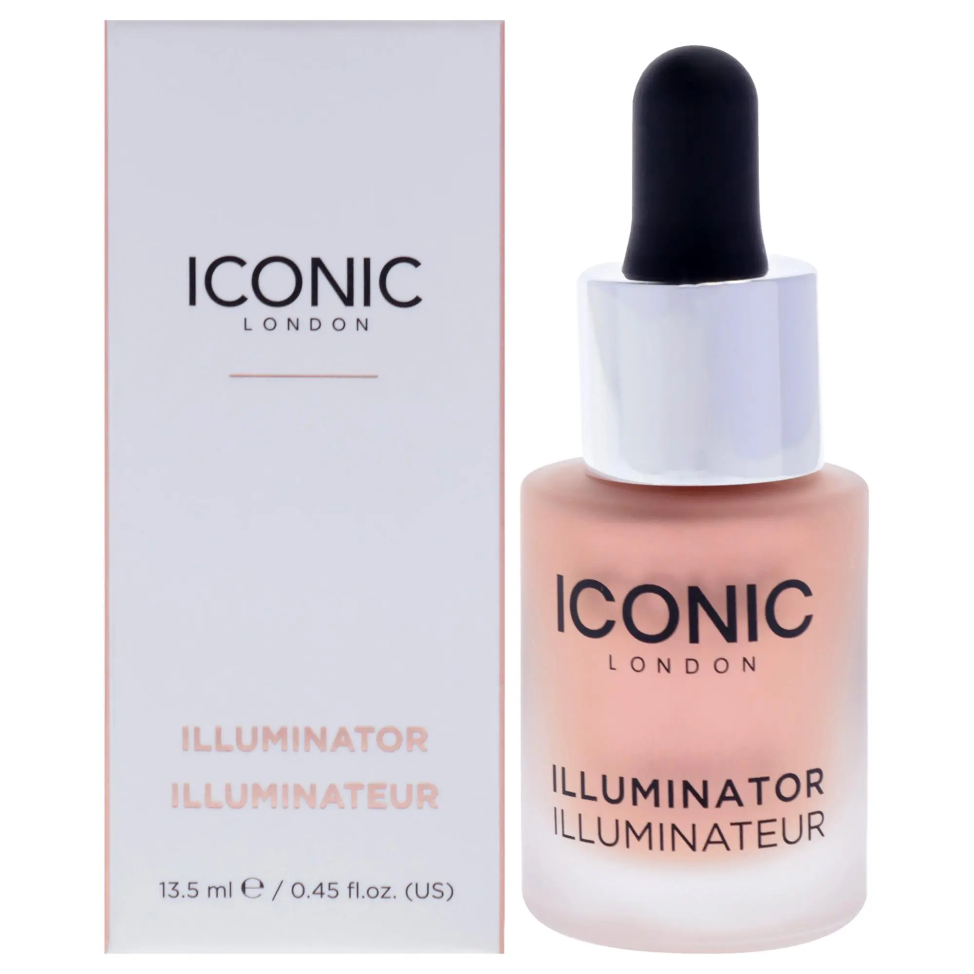 Iconic London Women's Liquid Illuminator Highlighter Cosmetic - Radiant Face Makeup Blush, 0.45oz
