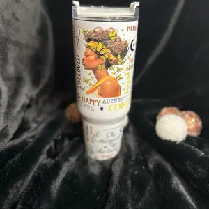 Beloved Black Woman positive affirmation 40oz tumbler