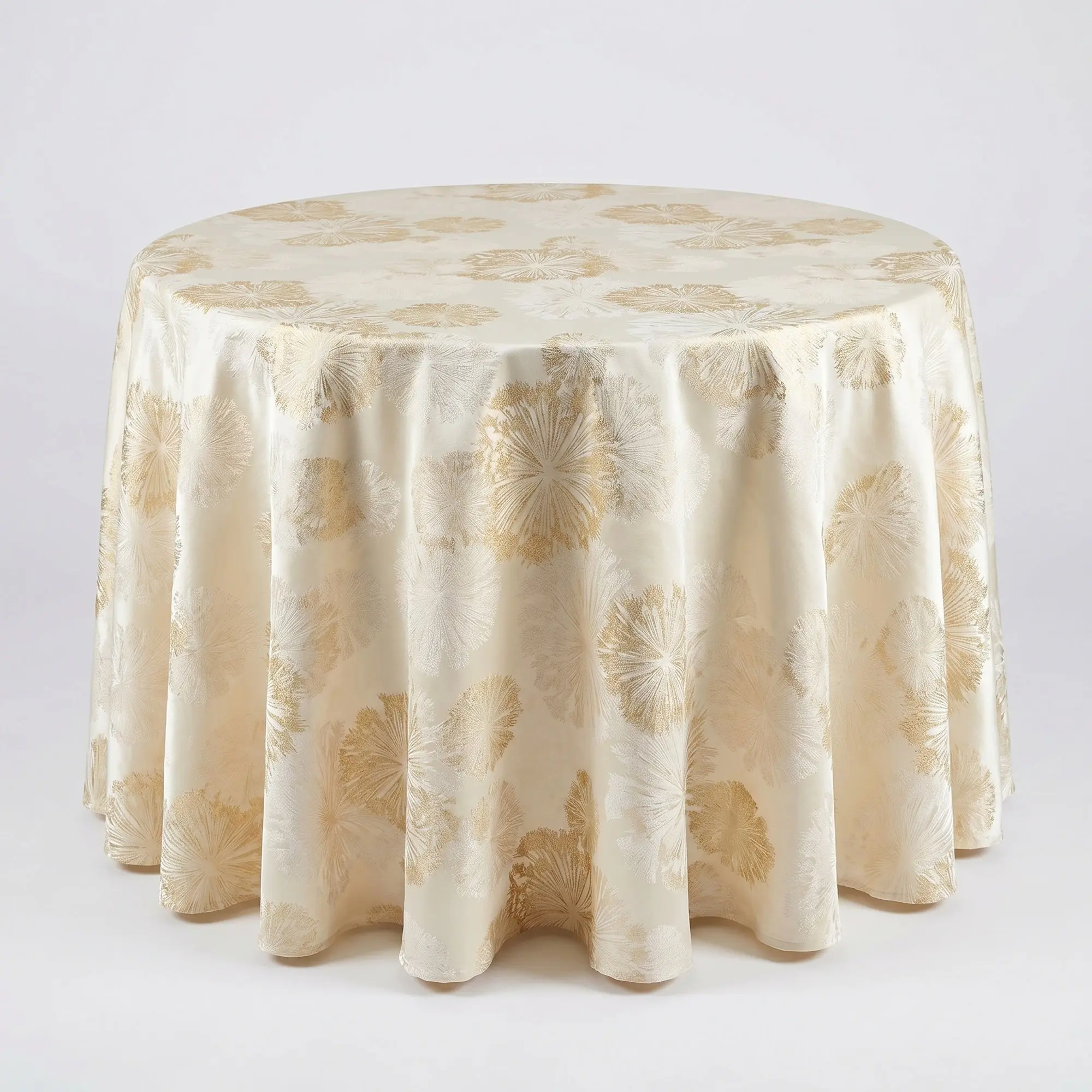Allium Jacquard Tablecloth  Gold
