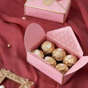 Valentine's Day Wedding Candy Box, Holiday Paper Candy Container, Elegant Seasonal Packaging, Christmas and Halloween Gift Box