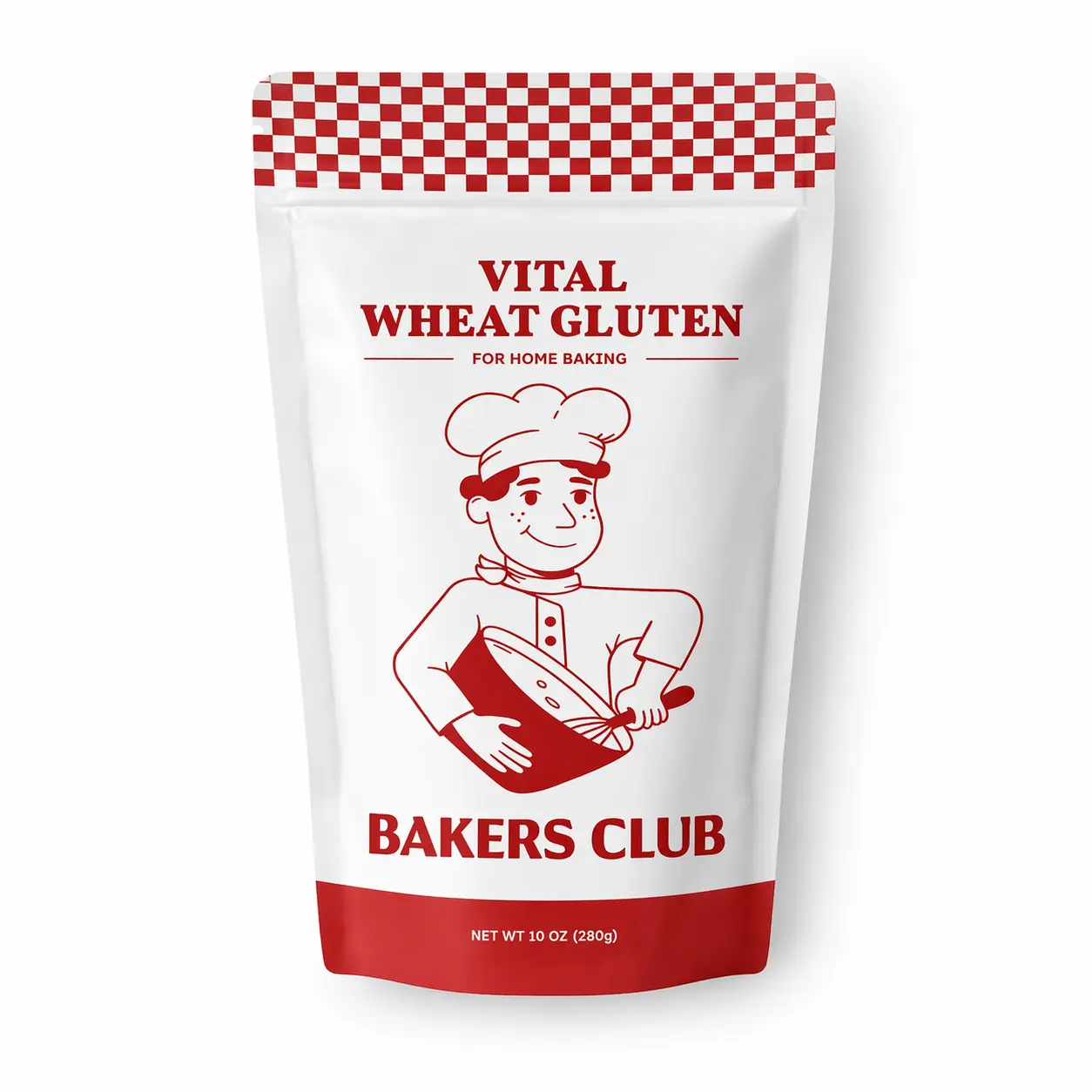 Bakers Club Artisan Vital Wheat Gluten 10oz - Bread Flour Enhancer, High Protein, Seitan Flour, Low Carb, Vegan, Non GMO Gluten Powder - Made in USA