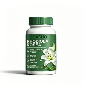 ASUO Rhodiola Rosea Extract for Stress, Energy & Focus - Natural Adaptogen [500mg]