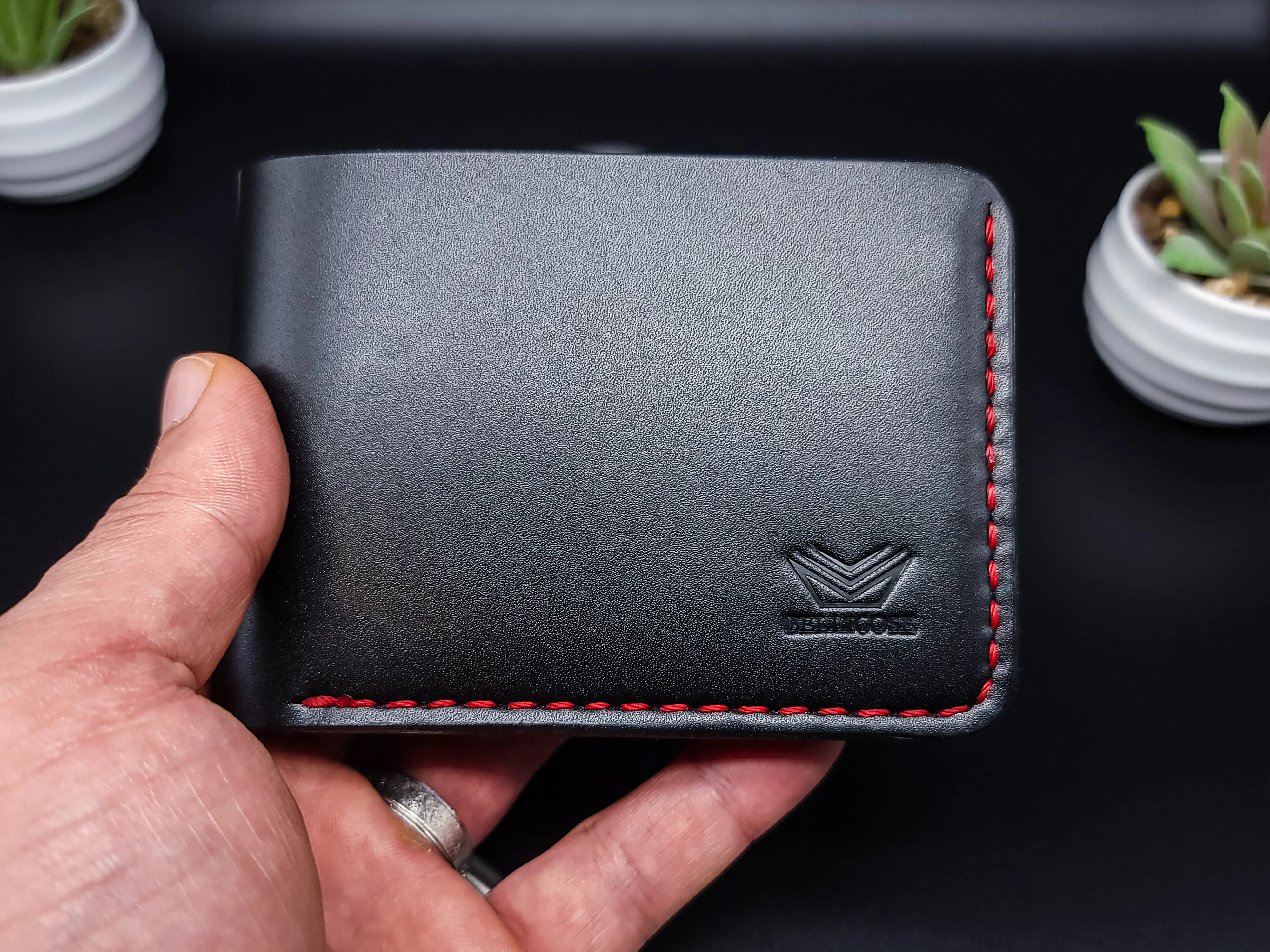 Bellicose Leather Classic Bifold Wallets - Handmade Full Grain Leather - Timeless Design - Premium Craftsmanship - Built to Last - Men Leather wallet
