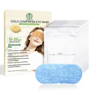 10-Pack COLD COMPRESS EYE MASK — Instant Relief for Screen Fatigue & Dry Eyes! Natural Formula Cools, Soothes & Refreshes. Wear on Eyes/Forehead to Unwind & Boost Focus.