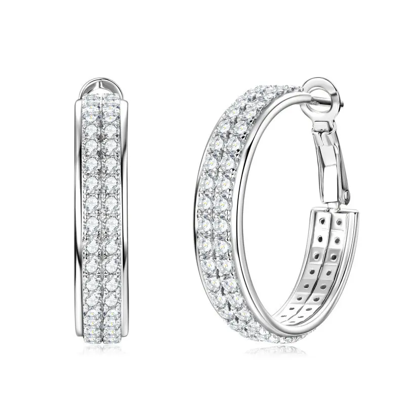 [Double row Diamond] Starry Sky Earrings