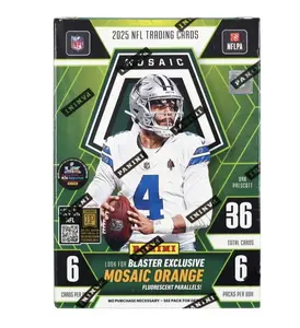 #811 PYT 10 Box Break 2025 Mosaic Football Blaster Box Look For Stained Glass Honeycomb and MORE