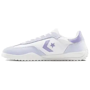 Converse Run Star Trainer Comfortable Soft Durable Low-Top Lifestyle Sneakers Unisex Purple White Trending Shoes, House White Official Shoes to Get / Maison Mihara