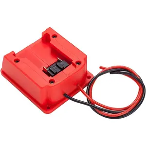 for Power Wheel Adapter for Milwaukee 18V M18 Battery Connector with 14 Gauge Robotics,Good Power Convertor for DIY Ride On Truck, Robotics, RC Toys