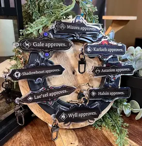 Baldur's Gate 3 Character Approves Keychain , Astarion, Gale, Shadowheart