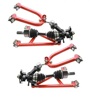 Suisuitong 4WD CV Axle Shaft Assembly Kit – Front Swingarms, Steering Knuckles & Axle Hubs for 4 Wheel Drive ATV UTV Quad Go Kart Buggy Karting Golf Cart Four Wheeler DIY Rebuild Kit