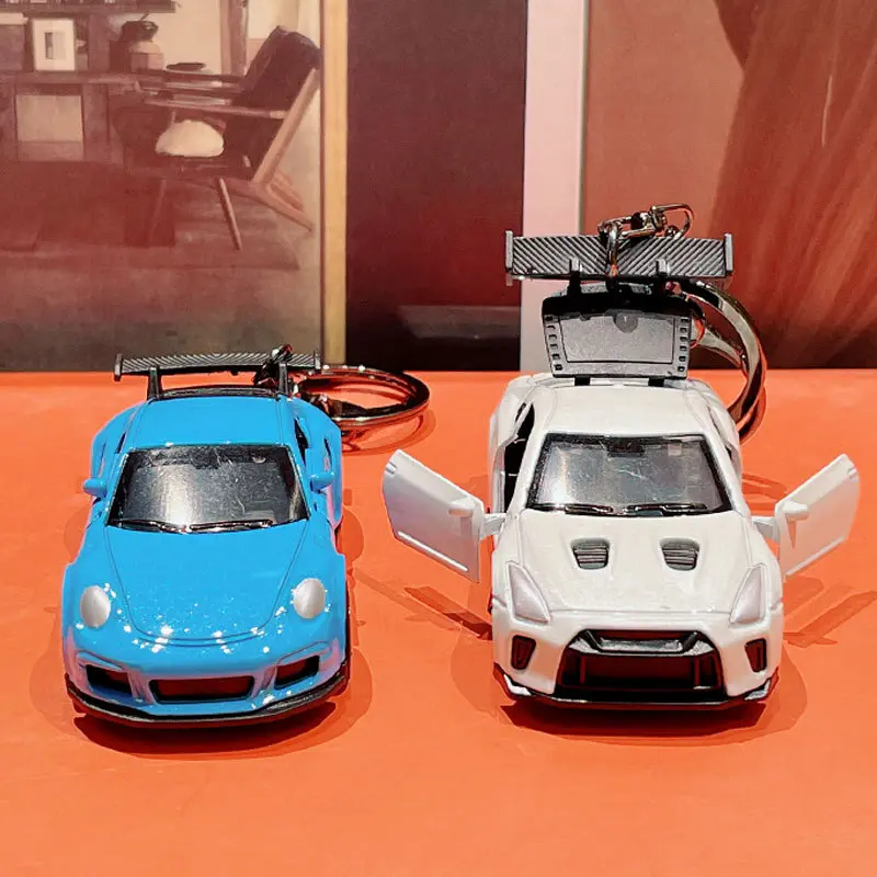Mini Sports car Ornament for Keychain ,Pull back Car keychain, Car Accessories for Men's Gifts