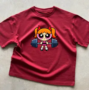 (Only shirt) Cute Powerpuff Blossom Girls Gym Shirt, Family Matching TShirt, Animation Character T-Shirt, Girl Power Tees, Hero Girl Gift Shirt, Powerpuff Girls Merch Tshirt, Hoodie and Sweatshirt