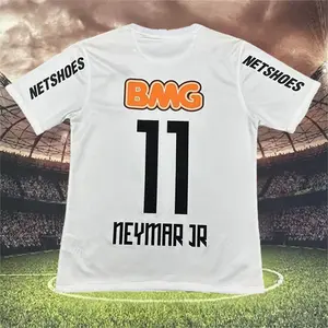 2012 2013 Santos Home White Retro No.11 Neymar Short Sleeved Soccer Jersey