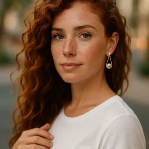 Teardrop Pearl Earrings