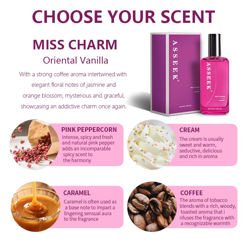 ASSEEK Fragrance Collection  Oceanic Scent  Woody Amber Fragrance  Long-Lasting Floral Notes  Infused with Sicilian Citrus and Jasmine Essential Oil  The Perfect Choice for Dates, Daily Life and Parties