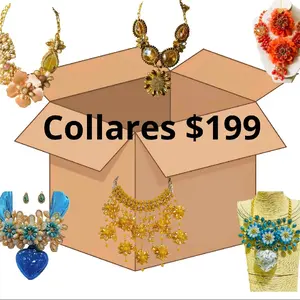 Box of handcrafted necklaces