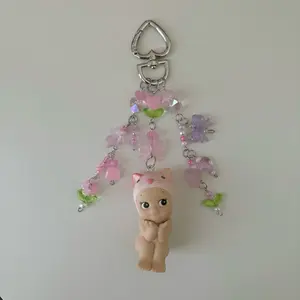 Authentic Sonny Angel CAT Handmade Keychain (Cherry Blossom Series)