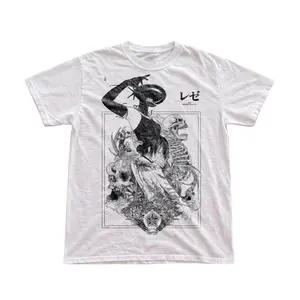 Gildan Men's and Women's T-Shirt, Vintage Reze Graphic Tee, Chainsaw Man T-Shirt, Unisex Gift Manga Anime Shirt, Gothic Grunge Y2K Emo Scene Amity Affliction Style Clothes Menswear Womenswear Streetwear
