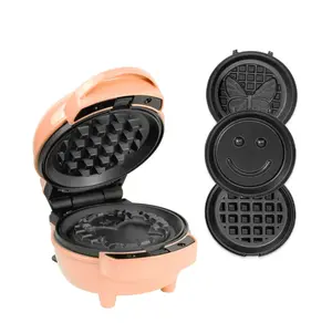 PFAS Free Waffle Maker & Removable 5 Plate Bundle for Kitchen Utensils