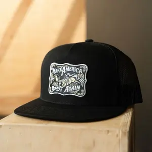 Make America Rowdy Again Hat - Black Cap with Graphic Design, and Adjustable Fit