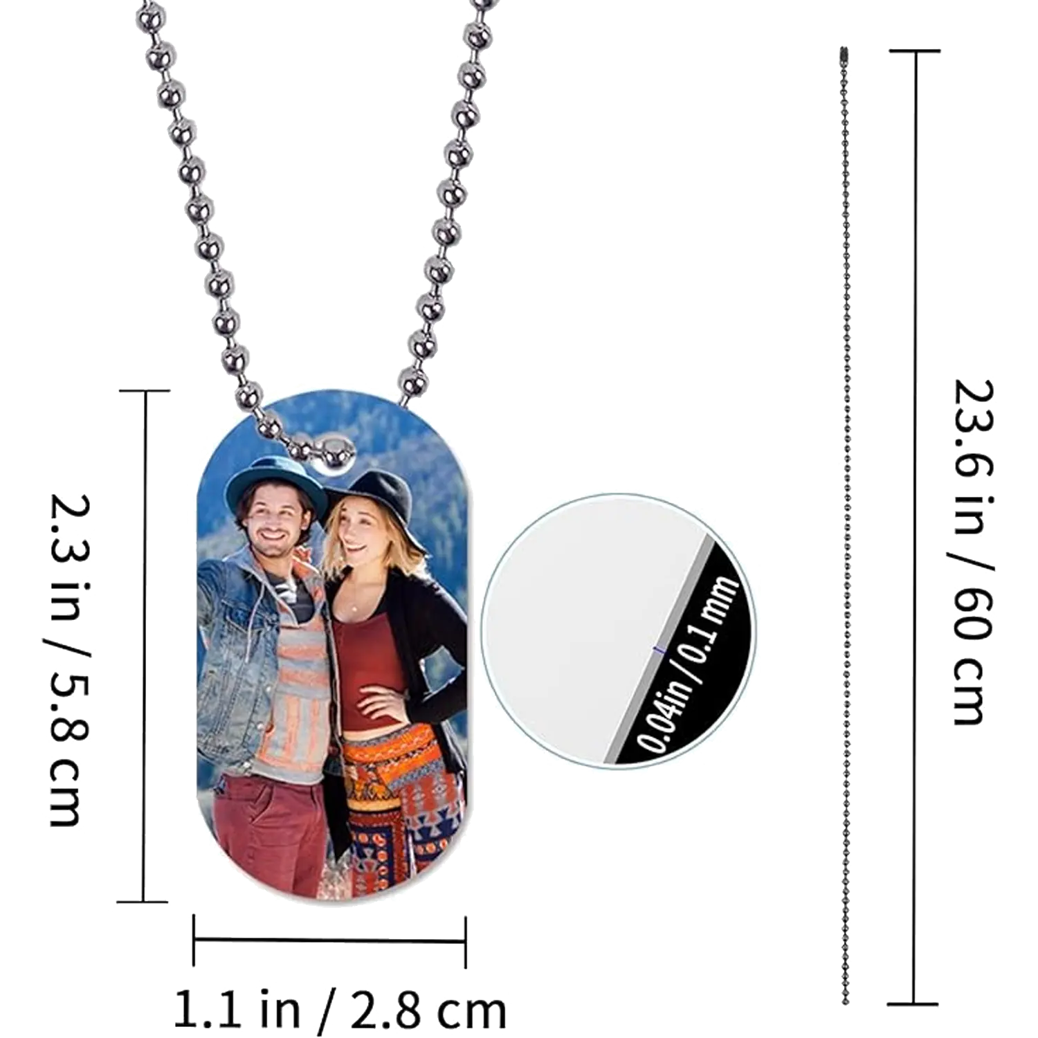 Sublimation Blank Dog Tag Aluminum
