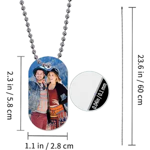 Sublimation Blank Dog Tag Aluminum