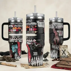 Three Days Grace 2026 Tour Tumbler - 20oz & 40oz Insulated Travel Mug