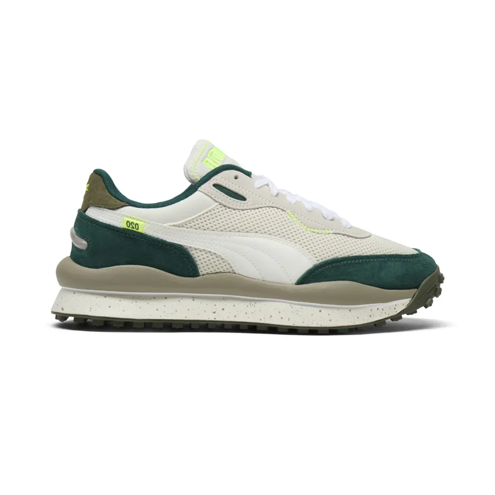PUMA Mens Style Rider Mix Lace Up Sneakers Shoes Casual - White