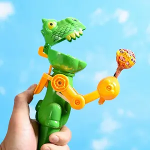 Children's Dinosaur Lollipop Stand Creative And Funny Toy Extendable Candy Eating Robot Holiday Gift