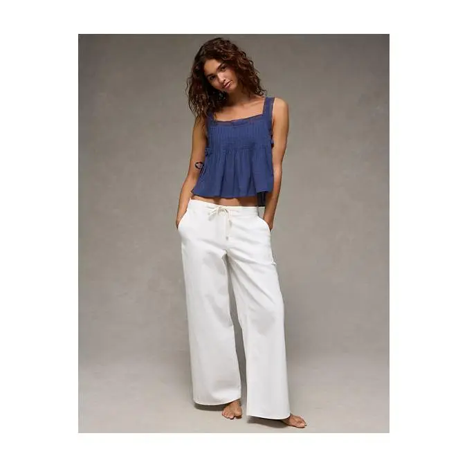 AE Side-Tie Lace Trim Cami