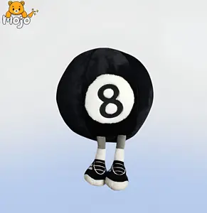 8 Ball Billiard Pillow Plush Toy, Realistic Billiard Ball 8-Ball Filled Pillow, Sports Ball-Shaped Stuffed Toy, 1-Count Cute Plush Toy, Soft Plush Throw Pillow, Birthday Gift for Boys & Girls, Soft Stuffed Animal, Soft Cuddly Gift