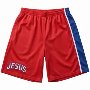 Red Team Jesus Basketball Shorts