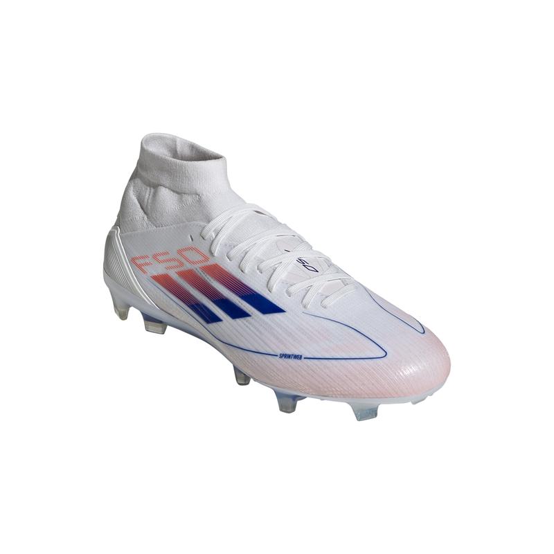 adidas Womens F50 Pro Mid Firm Ground Soccer Cleats  - White