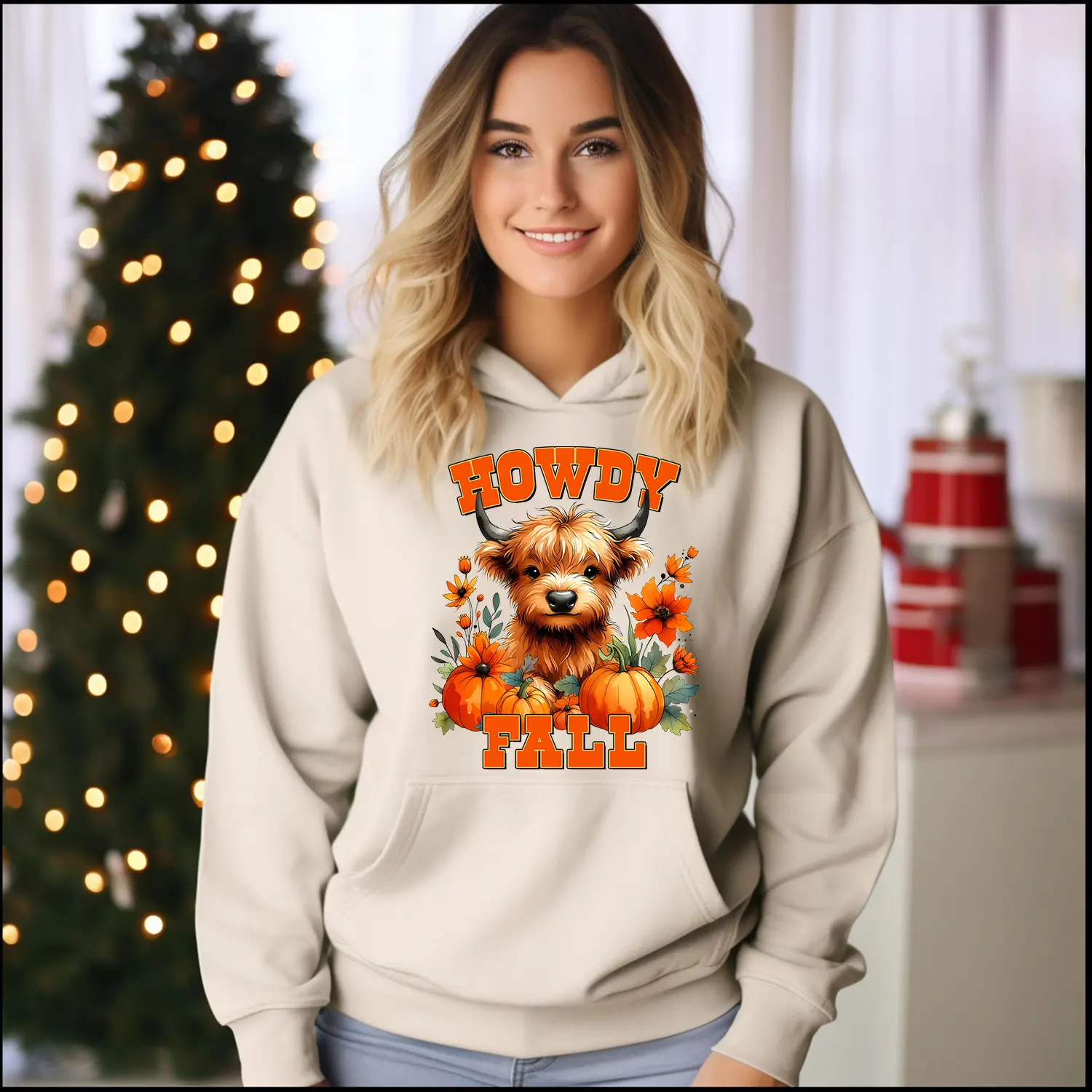 Welcome the Fall Season with Our Fun and Stylish Howdy Fall Hoodie
