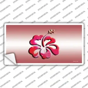 Hibiscus Flower Novelty Sticker Decal