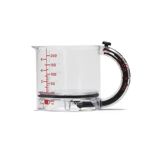 All-in-1 Adjustable Measuring Cup with Clear Body & Easy-to-Read Markings for Wet Dry & Sticky Ingredients Dishwasher Safe Kitchen Utensil.summervibes.
