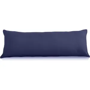 Ultra soft microfiber body pillow cover/pillowcases 21 "x 54" with hidden zipper closure (21 "x 54" body pillow cover, Navy)