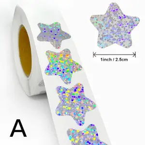 Creative Waterproof Stickers Set, Writeable Gift Packaging Seals, Laser Envelope Seal Stickers, DIY Journal Decor, Multiple Styles Available